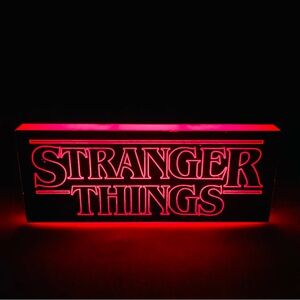 Stranger Things Netflix Logo Light 2 Light Modes USB Battery Wall Mountable